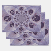 Mariposa Morado Vintage Resumen Hippie Boho