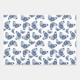 Hoja De Papel De Regalo Mariposas azules