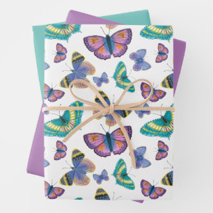 Hoja De Papel De Regalo Mariposas de verano