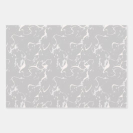 Hoja De Papel De Regalo Mármol de color neutro estético moderno