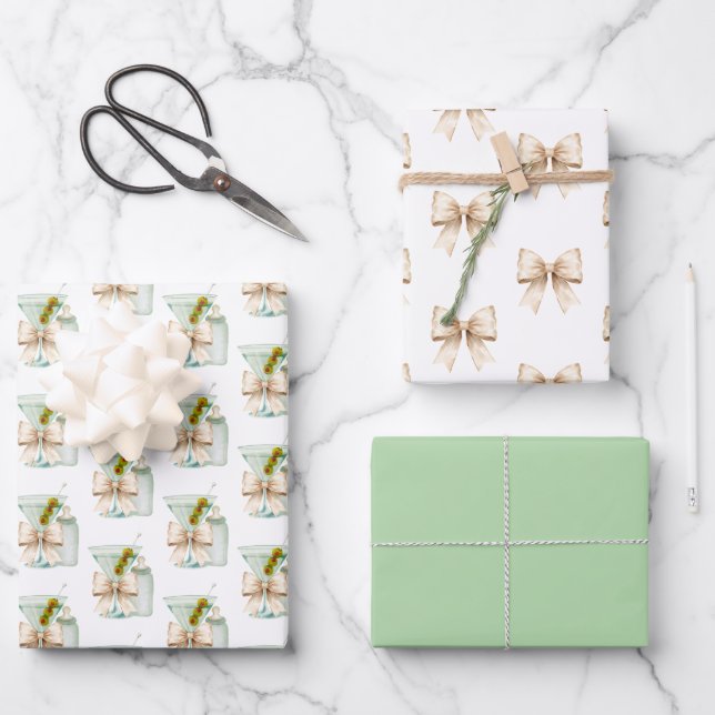 Hoja De Papel De Regalo Martini Baby  (Anverso)