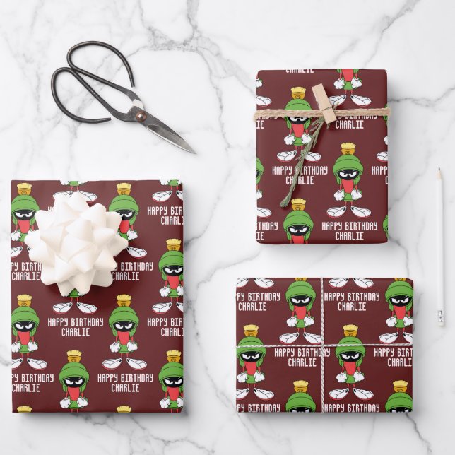 Hoja De Papel De Regalo MARVIN THE MARTIAN™ Upset (Anverso)
