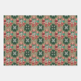 Hoja De Papel De Regalo Matryoshka muñecas nidificadoras rusas Babushka Wi