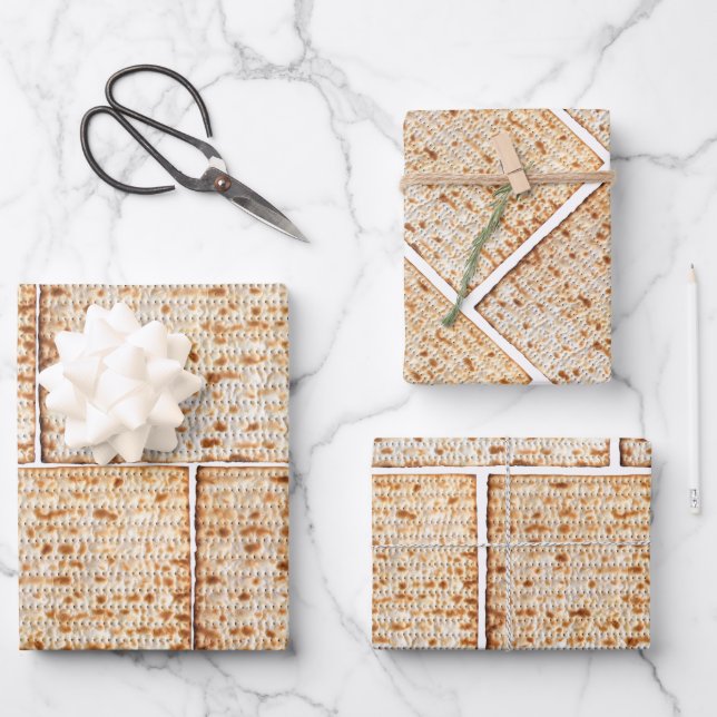 Hoja De Papel De Regalo Matzah (Anverso)