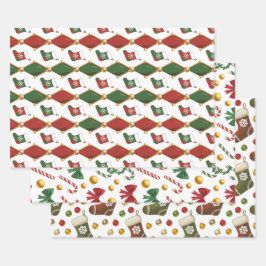 Hoja De Papel De Regalo Media de Navidad