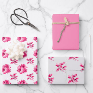 Hoja De Papel De Regalo Medias Vintage Rosadas