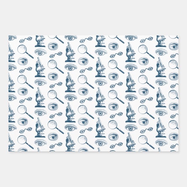 Hoja De Papel De Regalo Médica ocular o científico forense divertida cosec (Anverso)