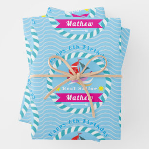 Hoja De Papel De Regalo Mejor Azul marino