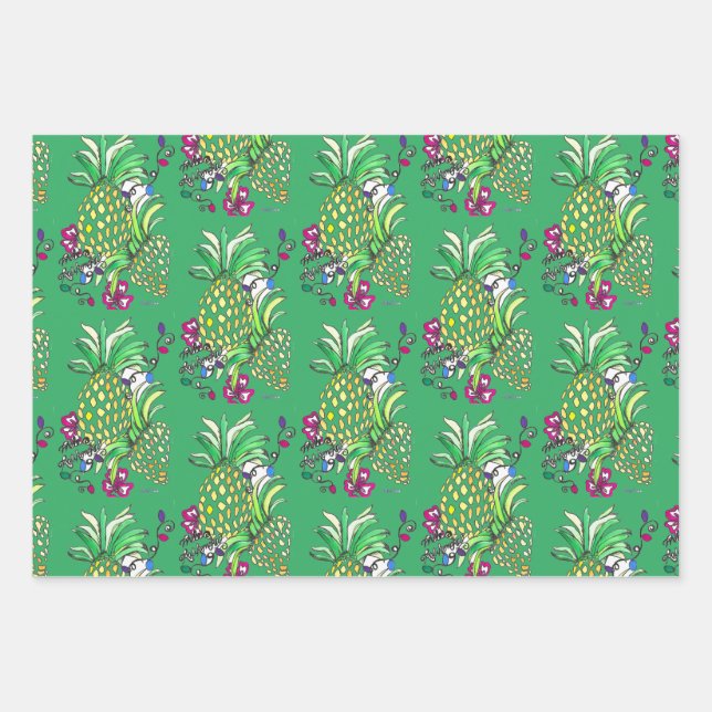 Hoja De Papel De Regalo Mele Kalikimaka (Anverso 3)