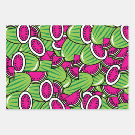 Hoja De Papel De Regalo Melons Funky Fruit Pattern
