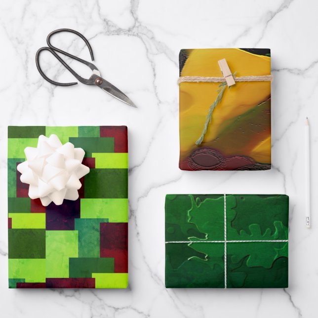 Hoja De Papel De Regalo "Menagerie of Designs" (Anverso)