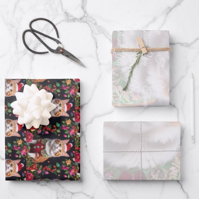 Hoja De Papel De Regalo Meowy (Anverso)
