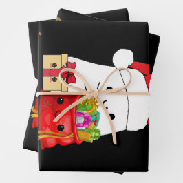 Hoja De Papel De Regalo Merry Boo Sus Navidades