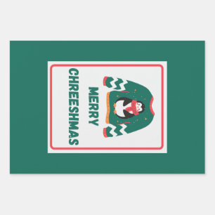 Hoja De Papel De Regalo Merry Chreeshmas Penguin Sweater