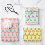 Hoja De Papel De Regalo MERRY CHRISTMAS - Árbol de Navidad<br><div class="desc">FERRY CHRISTMAS - Hojas de papel para envolver árboles de Navidad</div>
