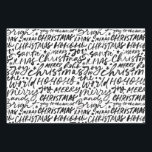 Hoja De Papel De Regalo Merry Christmas Handwriter<br><div class="desc">La última adición a la colección</div>