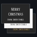 Hoja De Papel De Regalo Merry Christmas Name Monogram Gold Black White<br><div class="desc">¡Diseñado para las celebraciones de los Navidades! Puede cambiar el texto,  la fuente,  el color de la fuente o el color de fondo como desee.</div>