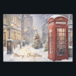 Hoja De Papel De Regalo Merry Christmas Vintage Telepoth<br><div class="desc">Ilustracion navideño vintage</div>