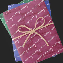 Hoja De Papel De Regalo Merry Merry