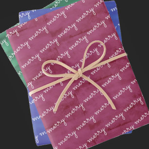 Hoja De Papel De Regalo Merry Merry