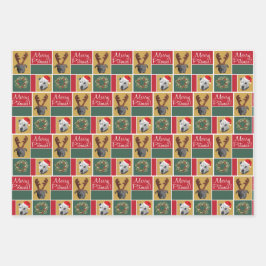 Hoja De Papel De Regalo Merry Pitmas -