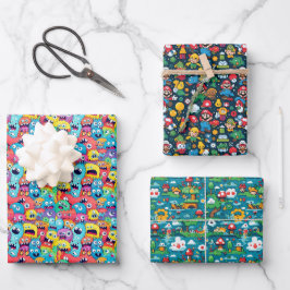 Hoja De Papel De Regalo Mezcla Colorida Tema