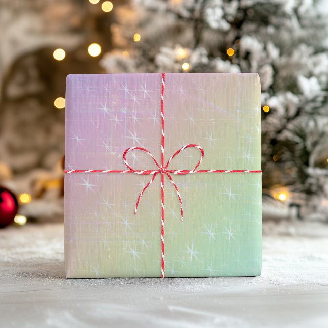 Hoja De Papel De Regalo Mezcla de tonos arcoiris de primavera pastel (Spring Pastel Rainbow Ombre Mix Wrapping Paper Sheets)