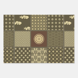 Hoja De Papel De Regalo Mezcla japonesa de papeleo