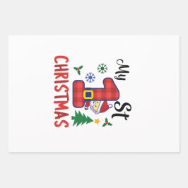 Hoja De Papel De Regalo Mi primera Navidad