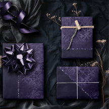Midnight Indigo Romance | Damasco satinado
