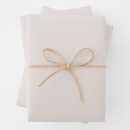 Hoja De Papel De Regalo Minimalista Color Sólido Pastel Crema Beige Claro