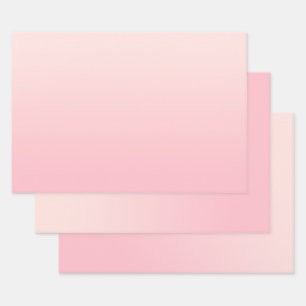 Hoja De Papel De Regalo Minimalista Moderno Gradiente Rosa Pastel