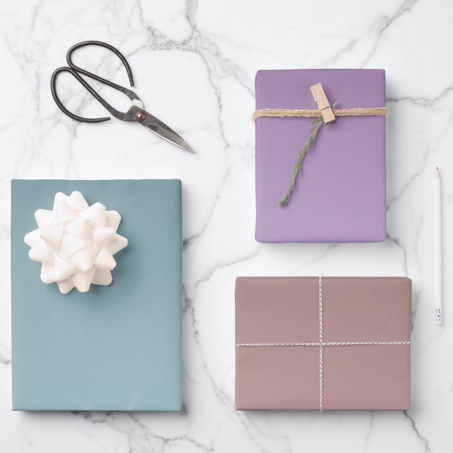 Hoja De Papel De Regalo Mint Ombre verde azulado (Anverso)