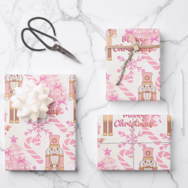 Hoja De Papel De Regalo Mis lagunas de nieve rosa (Anverso)