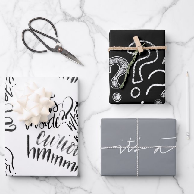 Hoja De Papel De Regalo Misterio regalo (Anverso)