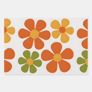 Hoja De Papel De Regalo Mod Blooms