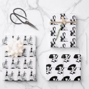 Hoja De Papel De Regalo Moda femenina Art Deco de la década de 1920
