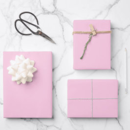 Hoja De Papel De Regalo moda lisa minimalista rosa sólida y elegante