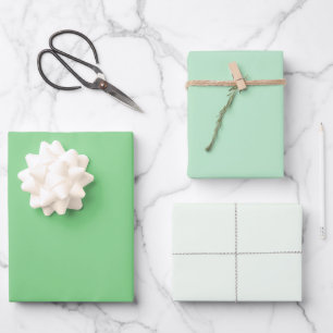 Hoja De Papel De Regalo Moda Moderno Verde Claro Sencillos Sensaciones Sól