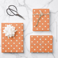 Moda Naranja Nectarina de moda puntos de Polka Bla