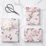 Hoja De Papel De Regalo Moda Romántica Rosa Floral<br><div class="desc">Moda Romántica Rosa Floral</div>