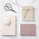 Hoja De Papel De Regalo Moda Tones de la Tierra Arena Crema Mauve Color só<br><div class="desc">Un bonito trío de color de arena,  hojas de papel de envoltura crema y malva. Un complemento a sus regalos para cualquier ocasión especial,  evento o temporada de vacaciones.</div>
