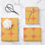 Hoja De Papel De Regalo Modelo simple de Naranja amarillo moderno de media<br><div class="desc">Sencillo patrón de Naranja amarillo moderno de mediados de siglo Hojas de papel de envolvimiento</div>