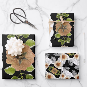 Hoja De Papel De Regalo Modern abstract floral art