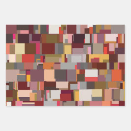 Hoja De Papel De Regalo Modern Geometric Fabric Design