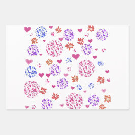 Hoja De Papel De Regalo Modern Wrapping Paper Flat Sheet Set of 3