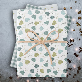 Hoja De Papel De Regalo Moderna casa de campo verde