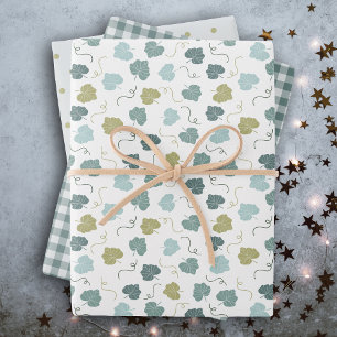 Hoja De Papel De Regalo Moderna casa de campo verde