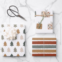 Hoja De Papel De Regalo Moderno | NAVIDADES | Oro | Minimalista