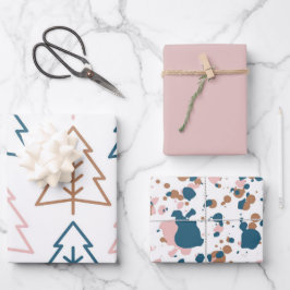 Hoja De Papel De Regalo Moderno | NAVIDADES | Oro | Minimalista